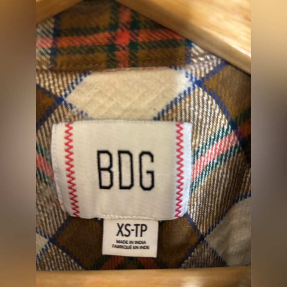 Bdg Oversized Patchwork Mixed Print Flannel Shack… - image 2